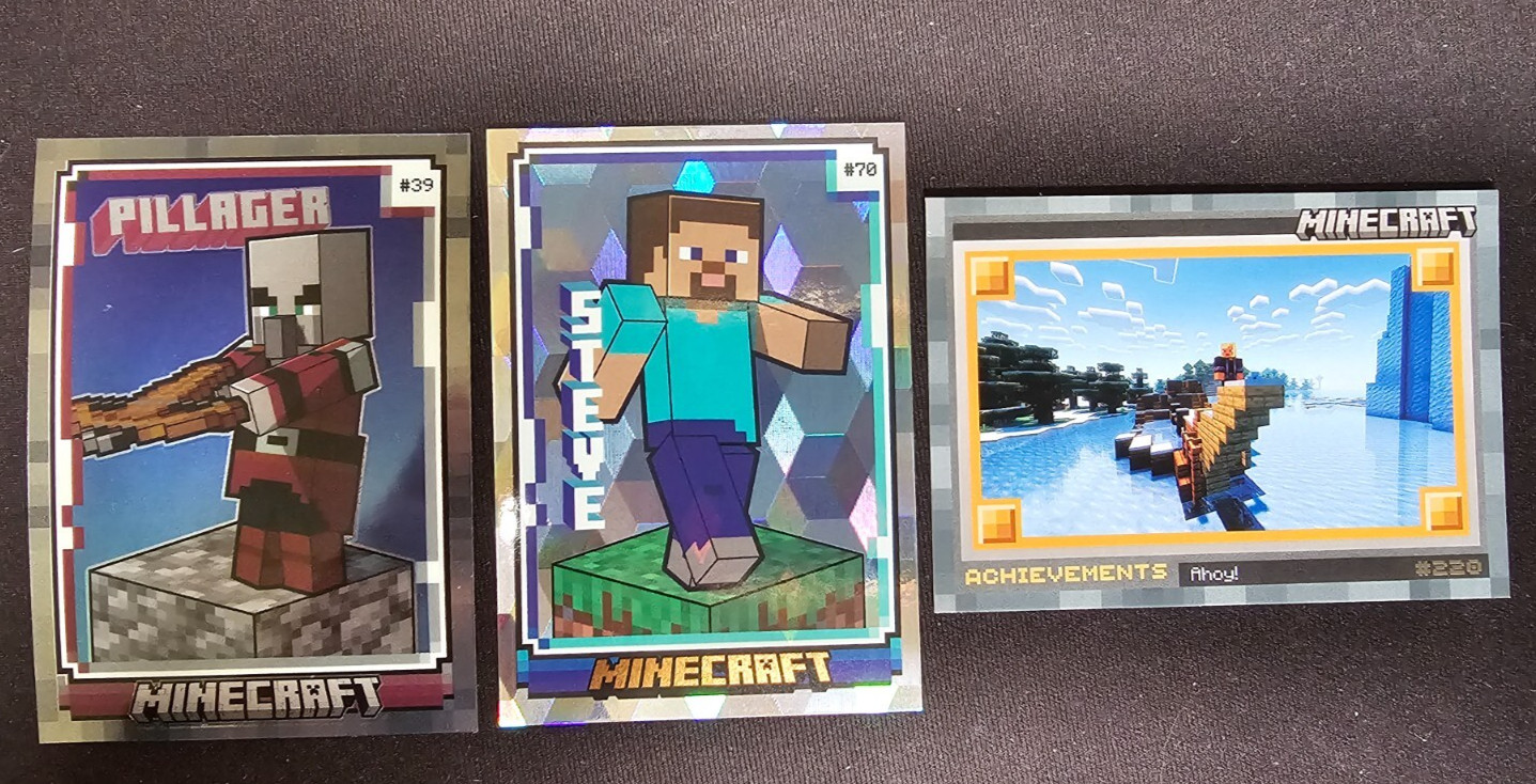 2024 Panini Minecraft Parallels chrome cubic grey base biome +  You pick