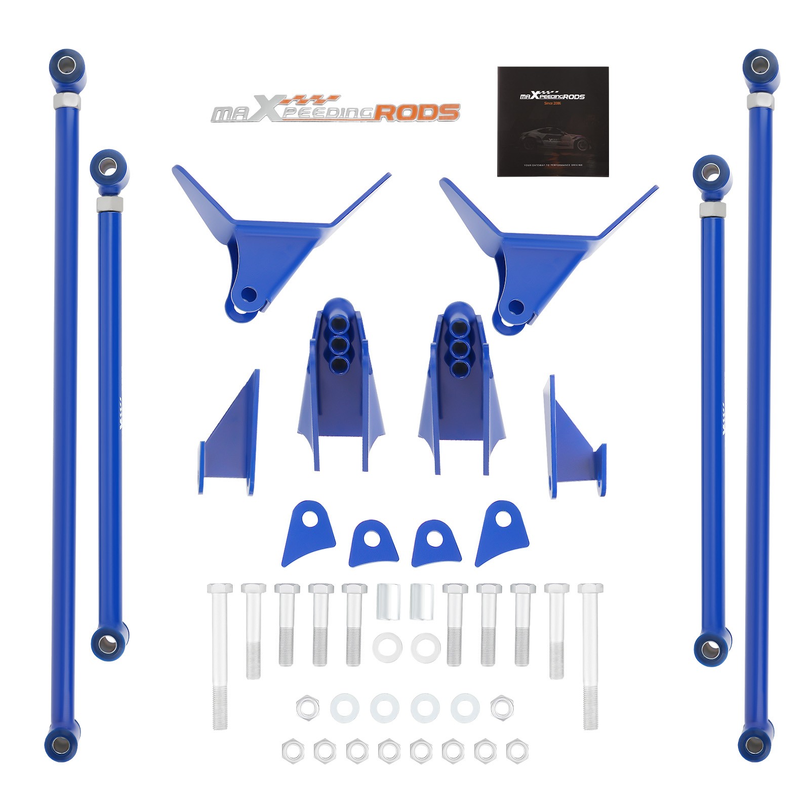 Rear Triangulated 4 Link Kit fit For Chevrolet S10 94-2004 Welded Brackets