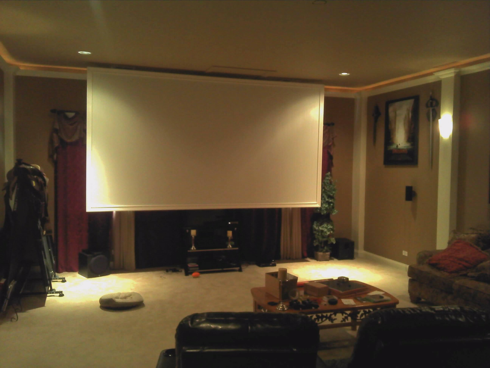 100" High Contrast Grey Projection Screen Material + Plans For DIY Fixed Frame!!
