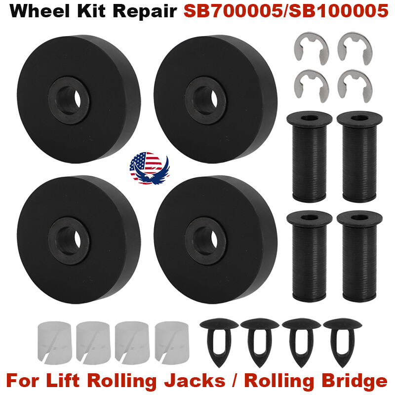 Set of 4 Lift Wheel For Rolling Jacks / Rolling Bridge SB100005 SB700005 RJ4500