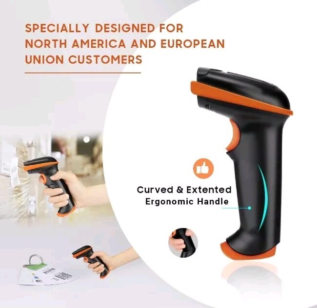 Tera Barcode Scanner 2D Wireless Wired with Battery Level Indicator 1D 2D QR...