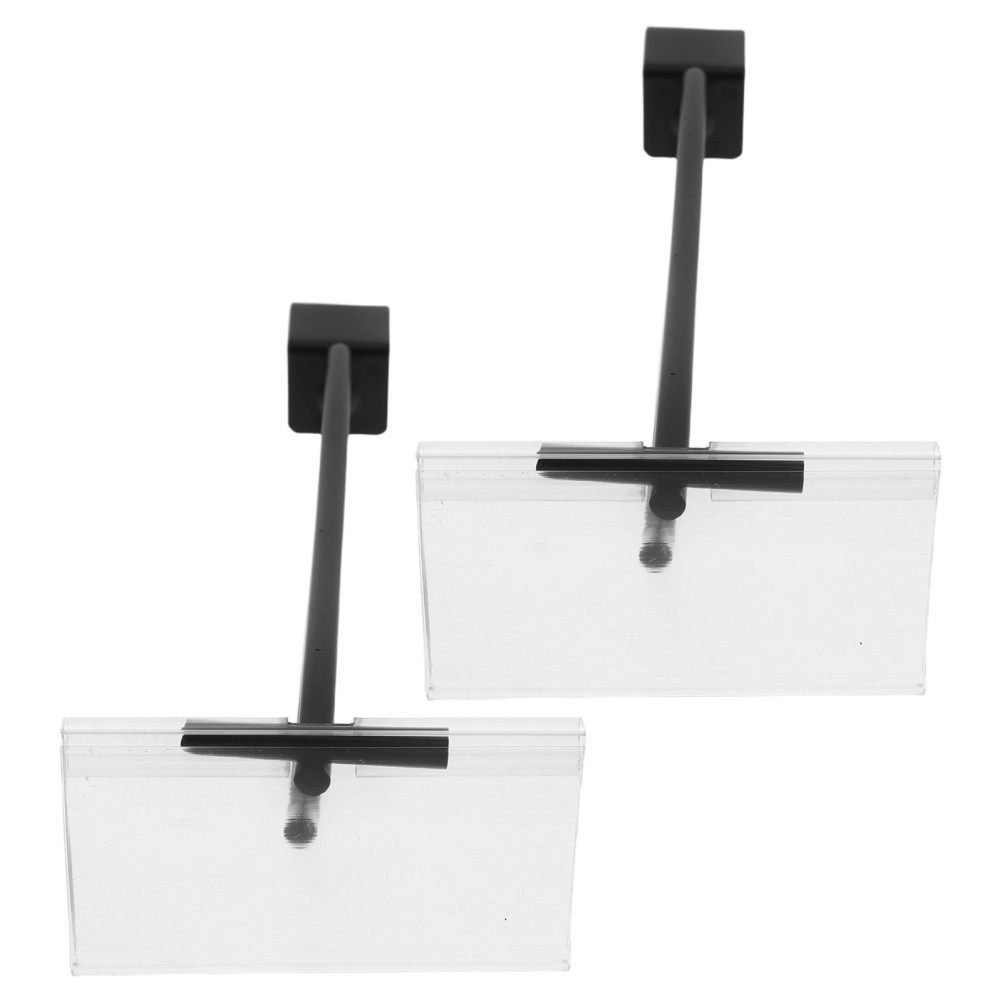 2 Pcs Price Signs Holder Hook for Retail Store Merchandise Display Clip