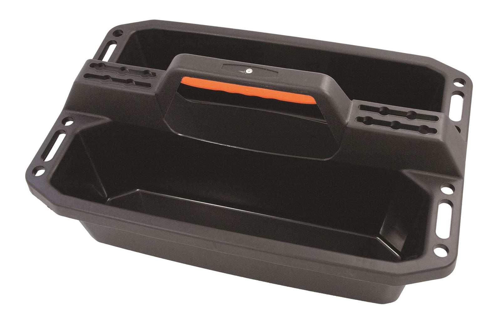 19.5in Tool Tote Tray Heavy Duty Polypropylene Open Top Storage Caddy
