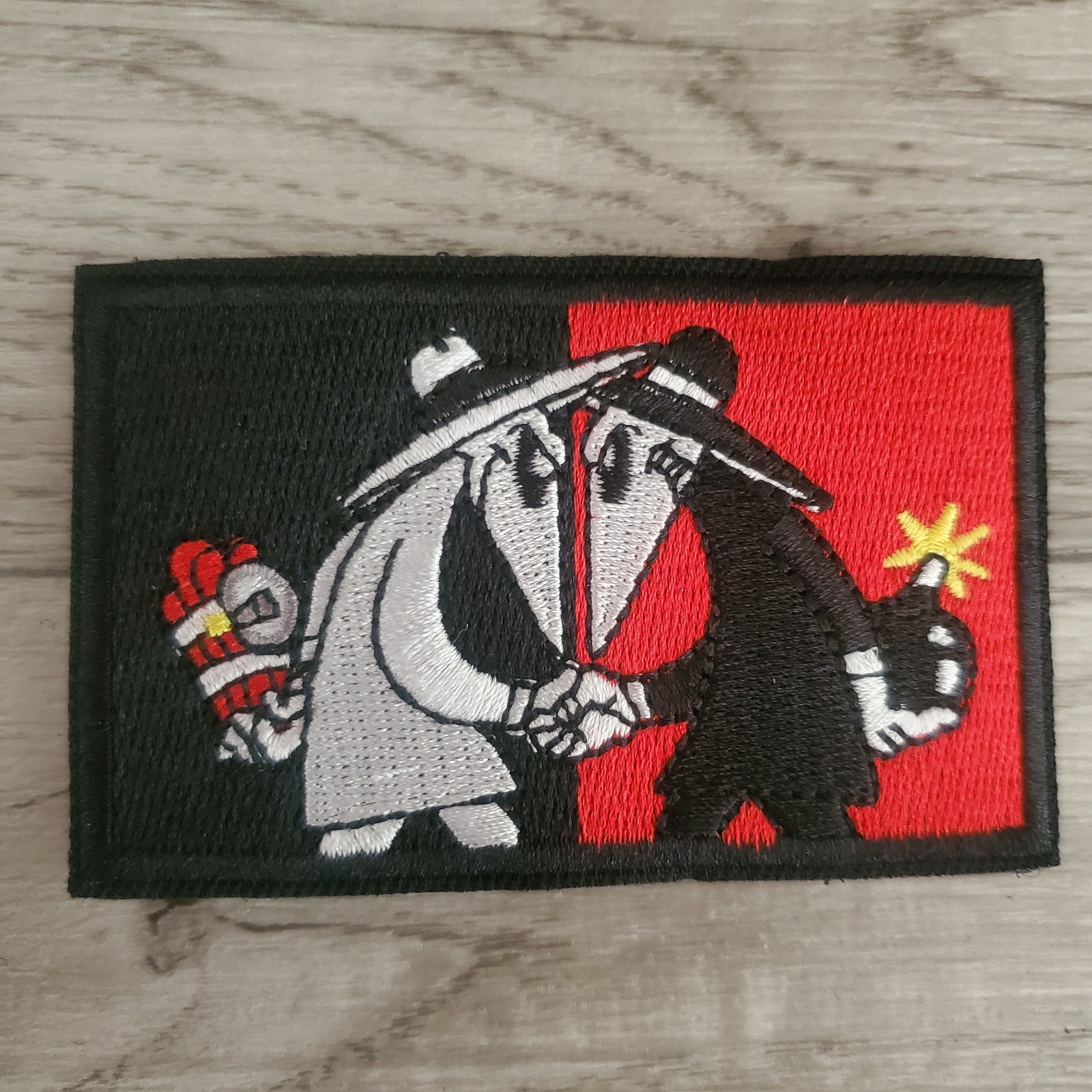 SPY VS SPY Funny Morale Patch Hook and Loop Backing