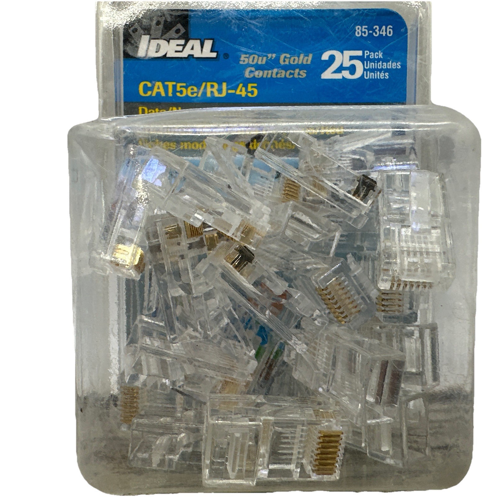 IDEAL 85-346 DATA/NETWORK MODULAR PLUGS CAT5e/RJ-45 (25piece) {112}