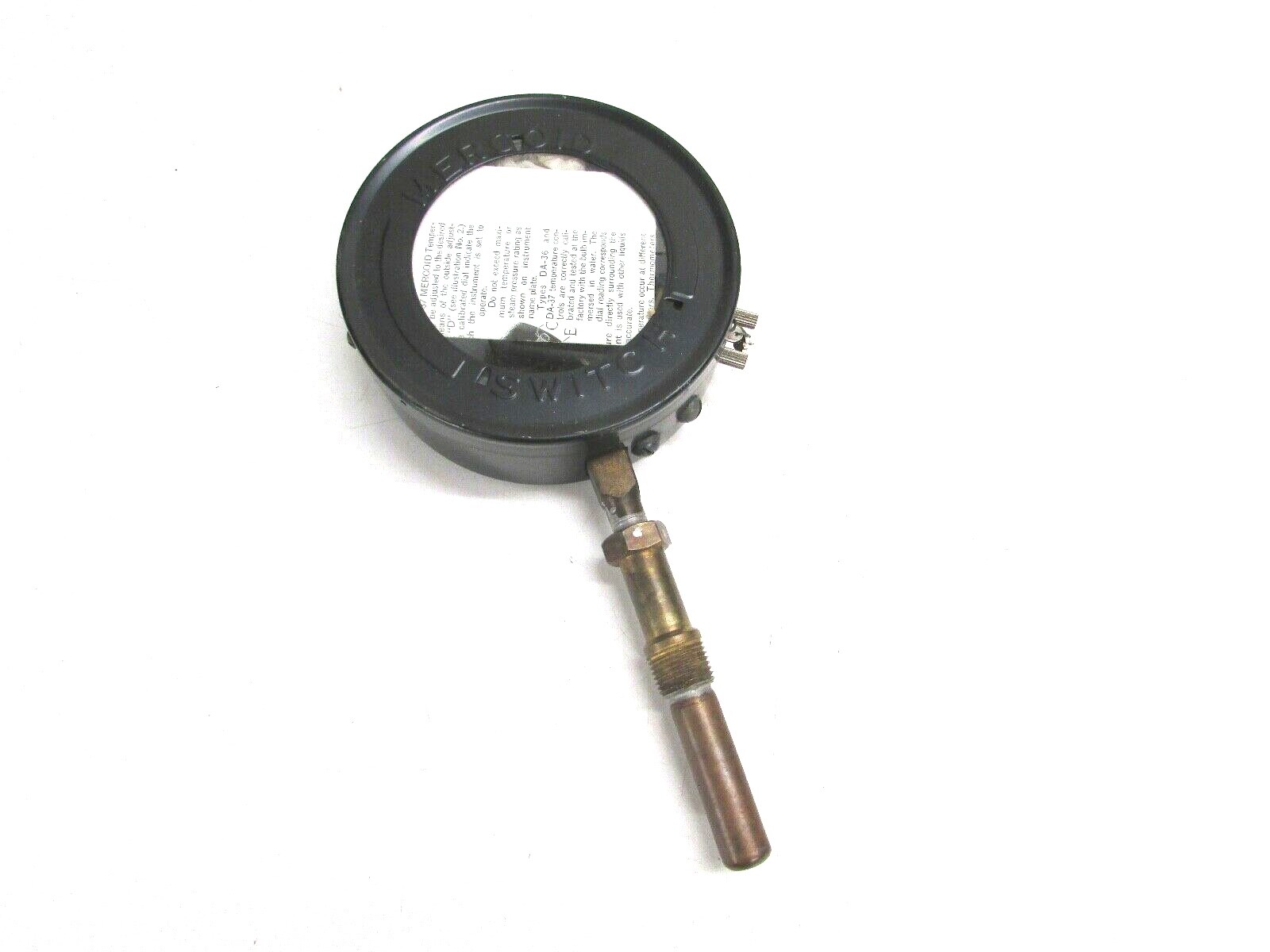NEW! MERCOID CONTROL TEMPERATURE CONTROL STRAIGHT STEM DA-36 NEW WITH BOX