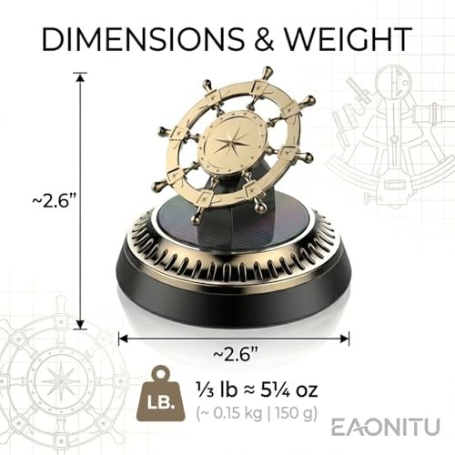 Solar Dashboard Spinner, Sun Powered Kinetic Car Diffuser Decoration,
