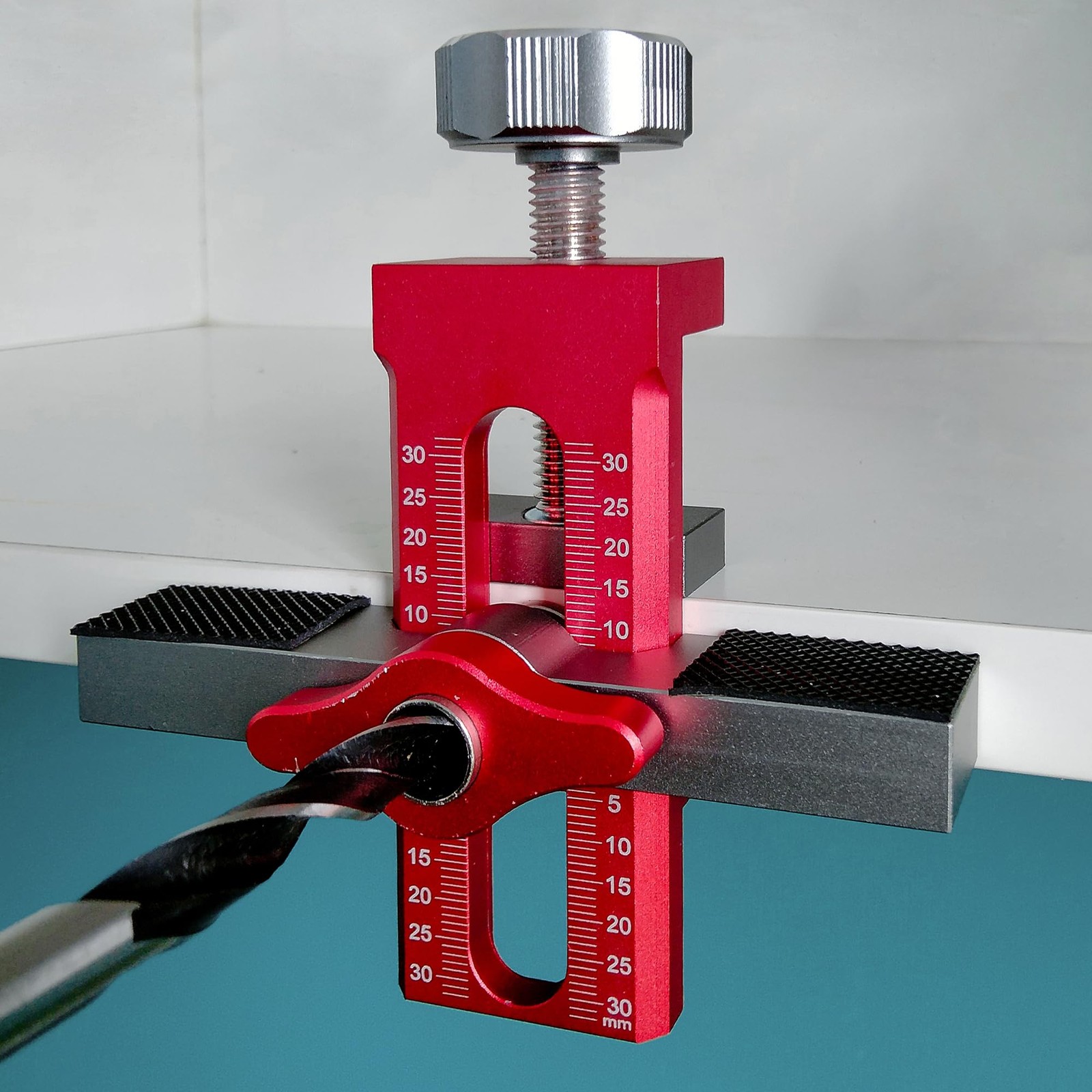 2In1 Cabinet Door Handle Mounting Jig Hinge Installation Tool 3 Drill Bits