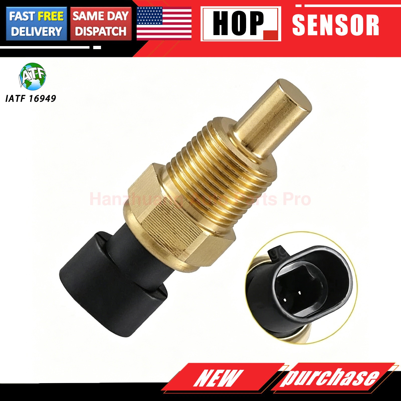 Coolant Temperature Sensor Water Temp Sender For GMC Chevrolet Pontiac Cadillac