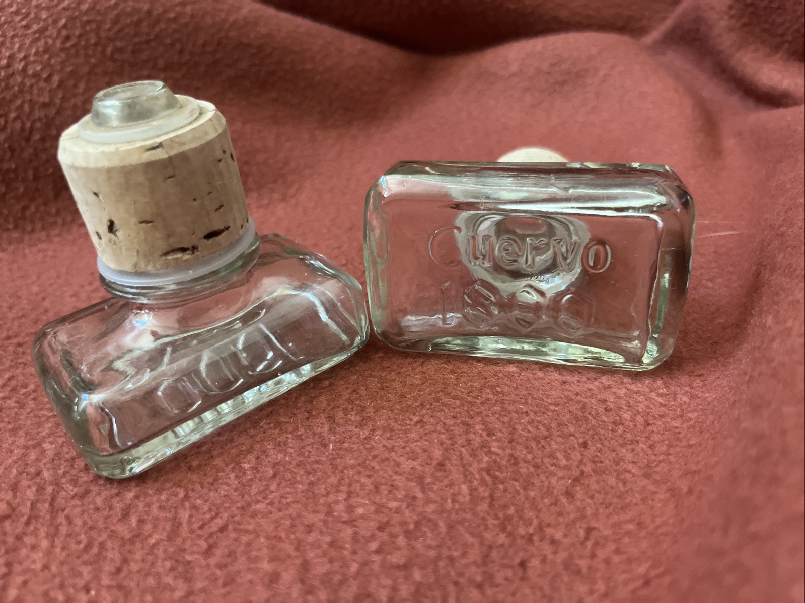 Lot of 3, 1800 Cuervo Tequila Clear Glass Bottle Top Stopper ONLY
