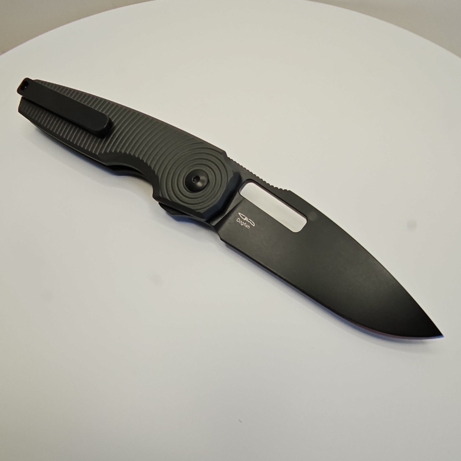 Kizer Dogfish Black Aluminum Pocketknife Stainless Steel Blade