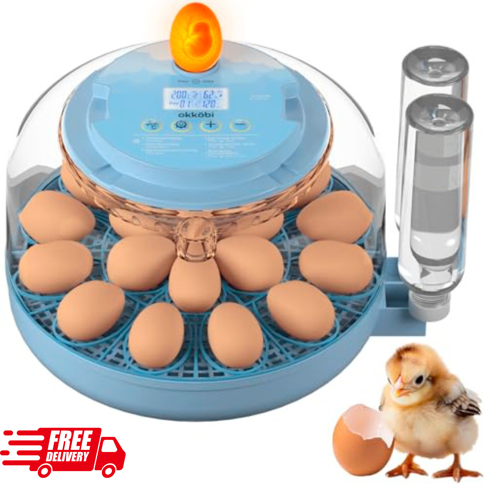 Incubators for Hatching Eggs, Egg Incubator with Automatic Egg Turning and Humid