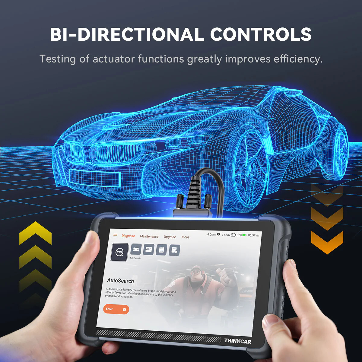 2025 ThinkScan 689 Coding Scanner Full System Diagnostic Tool Action Test+CANFD