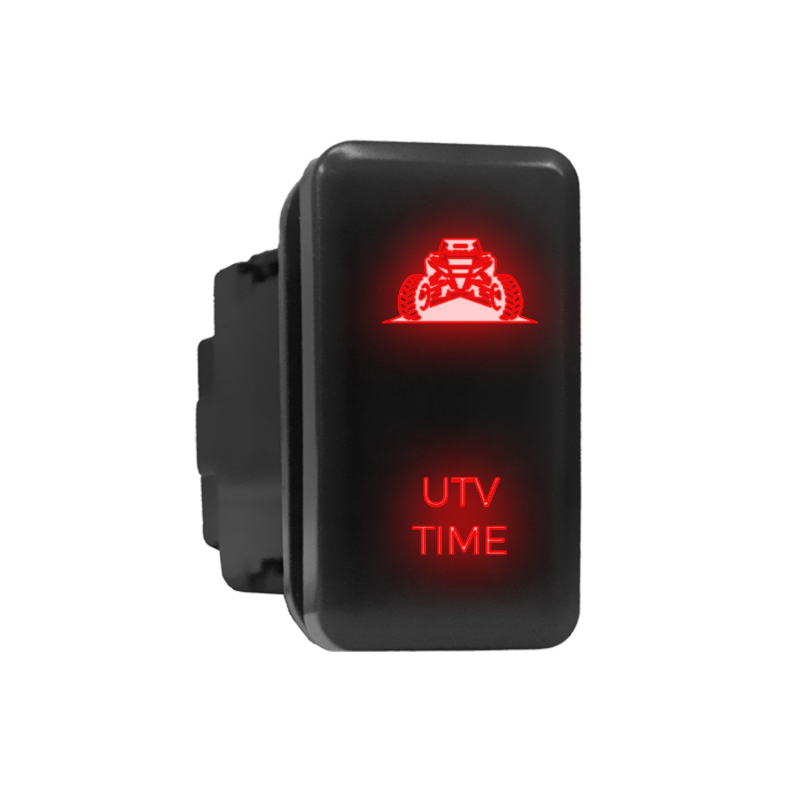 UTV TIME - LED Push Button Replacement for TOYOTA (1.54 x 0.83 in) Red
