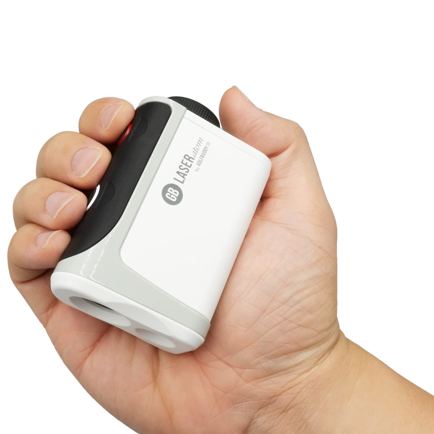 GOLFBUDDY Atom Golf Laser Rangefinder, Sleeker Compact Design, Luxurious Leat...