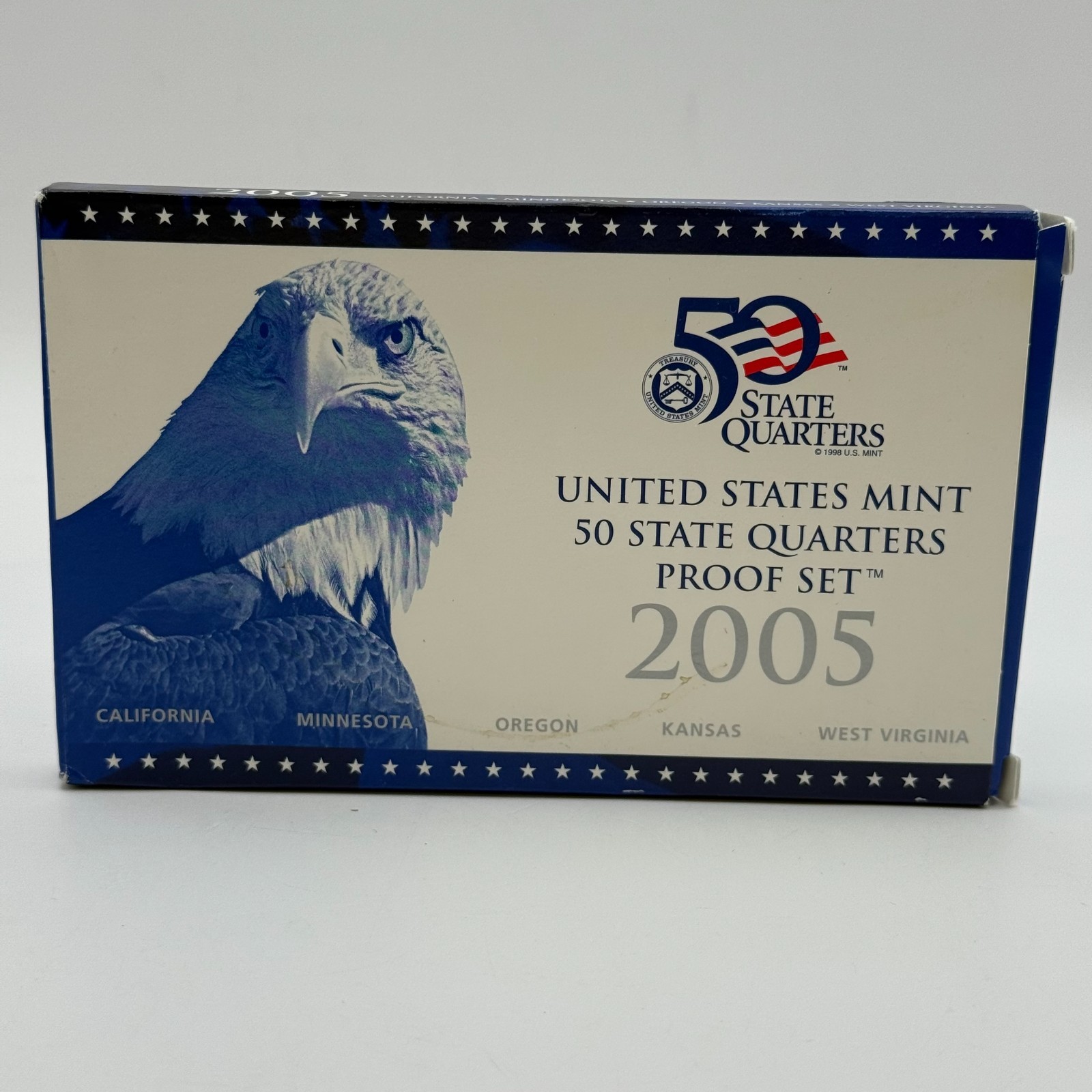 2005 United States Mint Proof Set COA 50 State Quarters