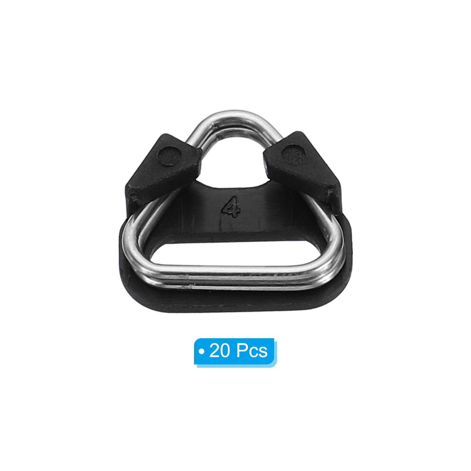 Camera Strap Lug Ring 20 Pack Metal Triangle Split Hook Adapter with Cap