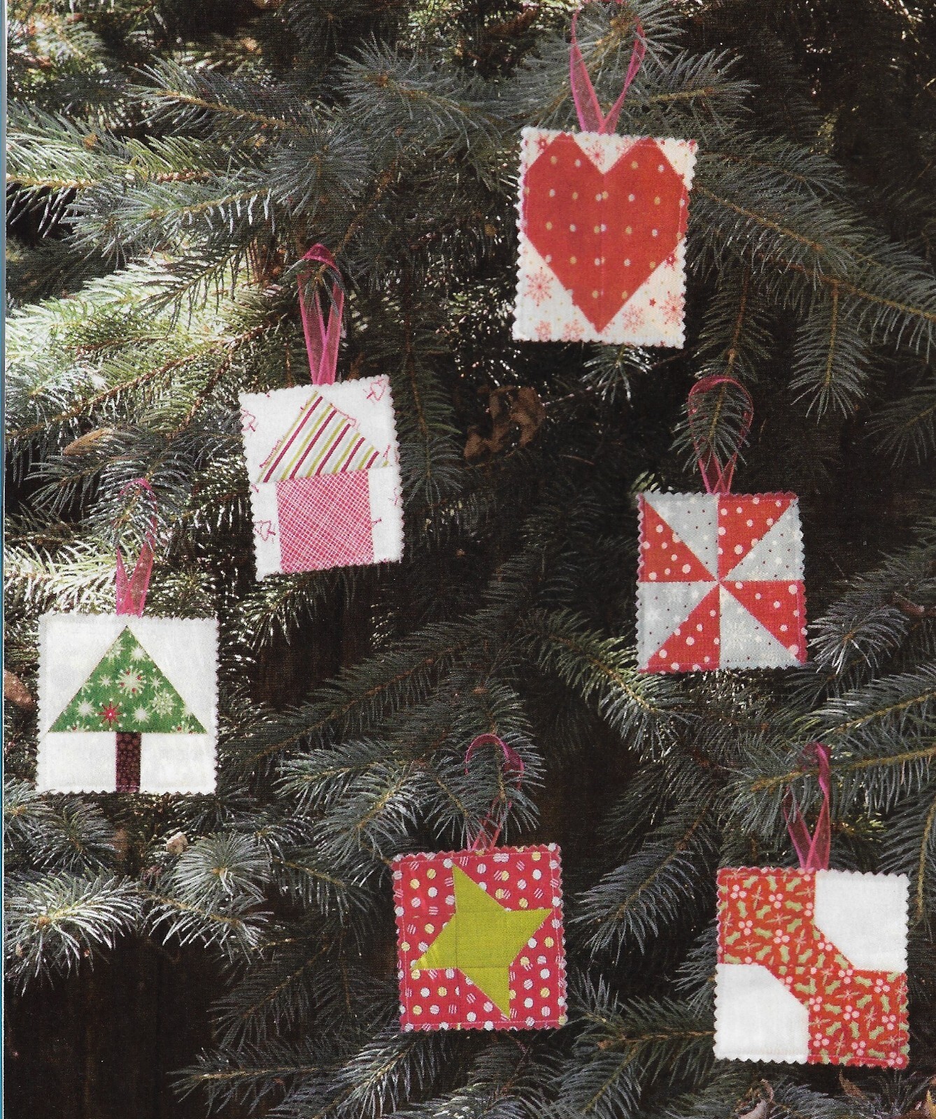 Bits of Cheer Christmas Ornaments Quilt quilting pattern instructions