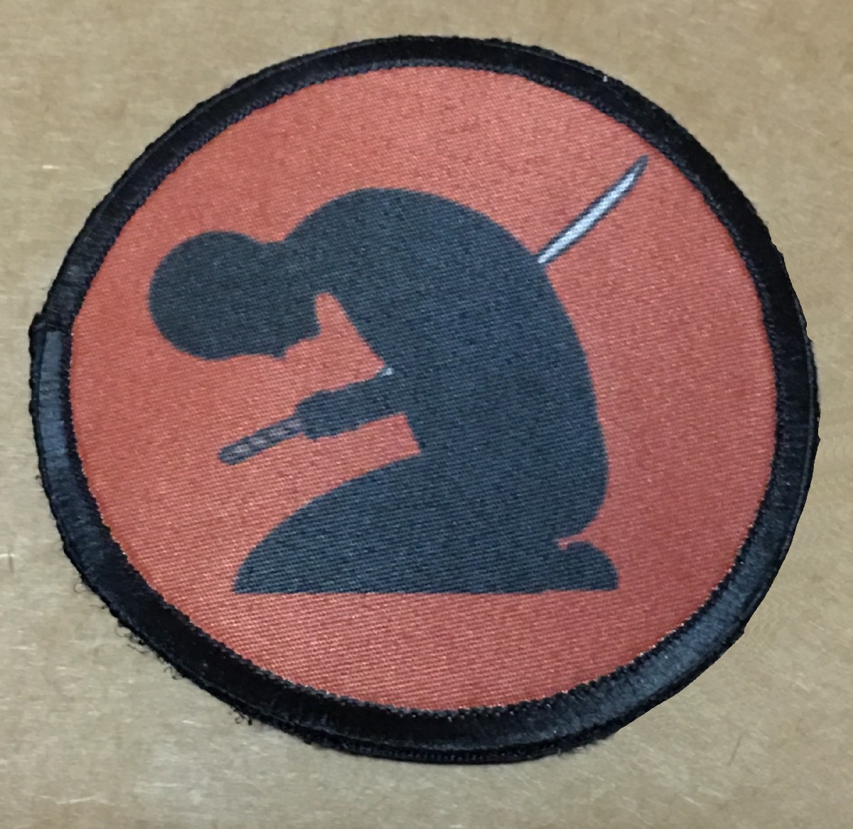 Samurai Jack Morale Patch Military Tactical Army Flag USA Hook Badge