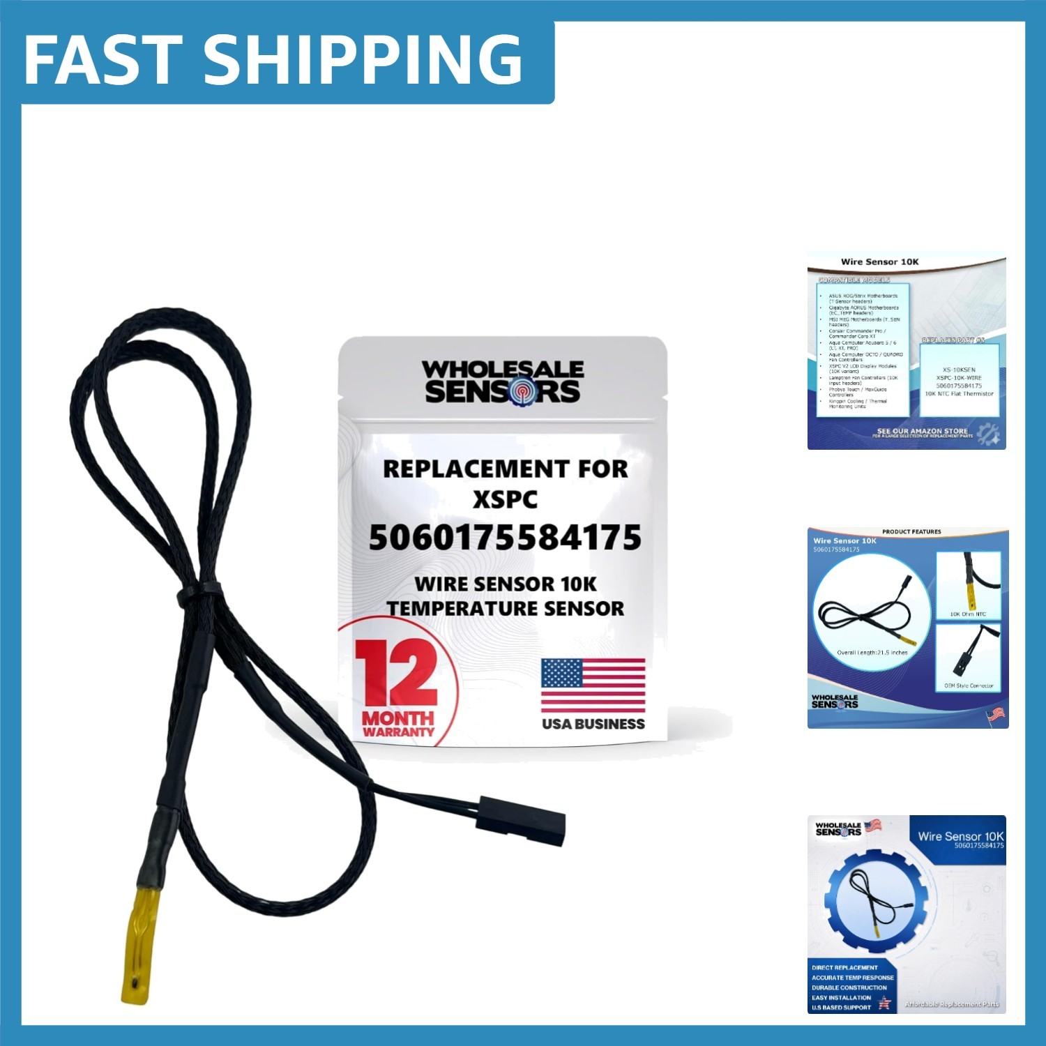 10K Temperature Sensor Replacement for XSPC - Accurate & Durable Solution