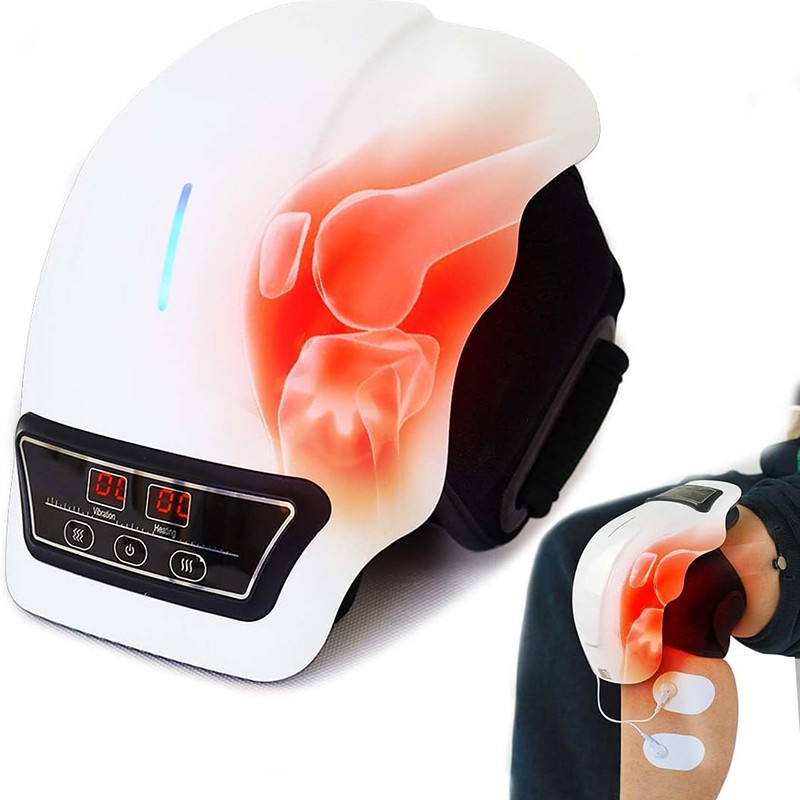 Wireless Knee Massager Heat Vibration Infrared Pain Relief