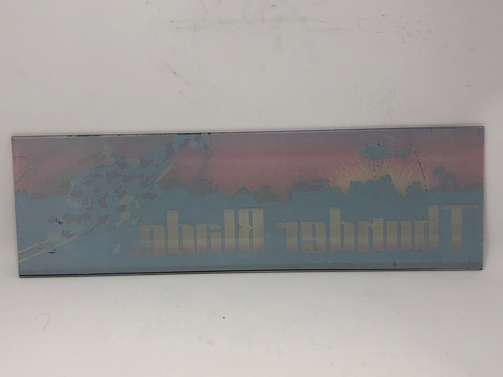 Used Sega THUNDER BLADE marquee - great shape!