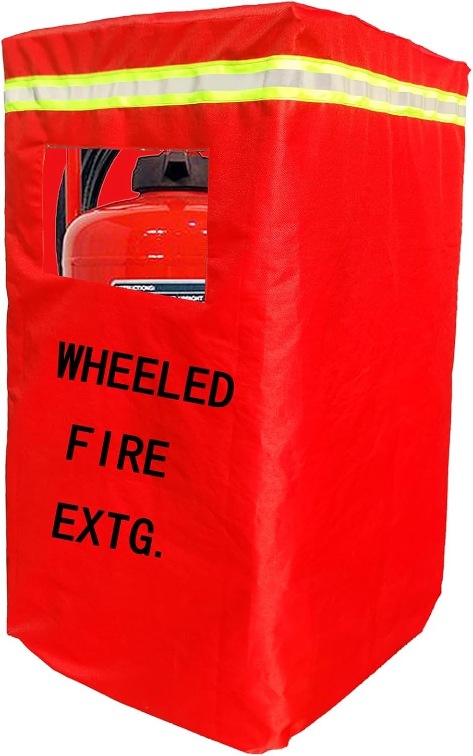 Wheeled Fire Extinguisher Cover HD Cart Protective Cover w/Window 300-350lbs