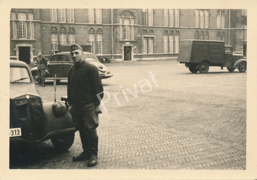 Foto WK2 Wehrmacht Limousine Driver Zischka Kaserne Grafenwöhr 1939 M1.86