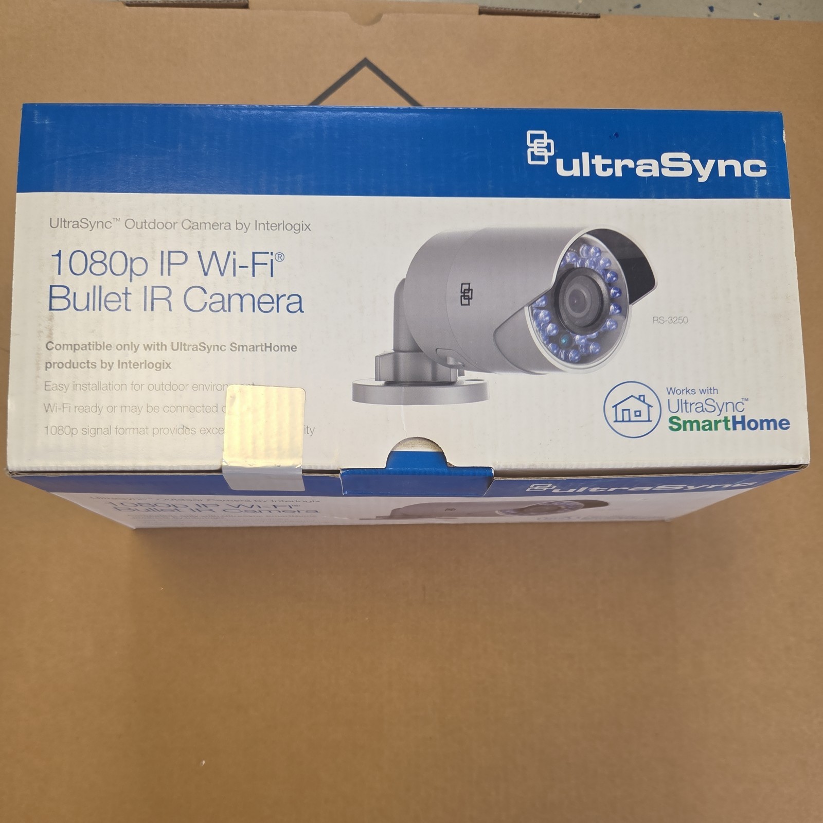 UltraSync RS-3250 1080p IP Wi-Fi Bullet Outdoor IR Night Vision Camera