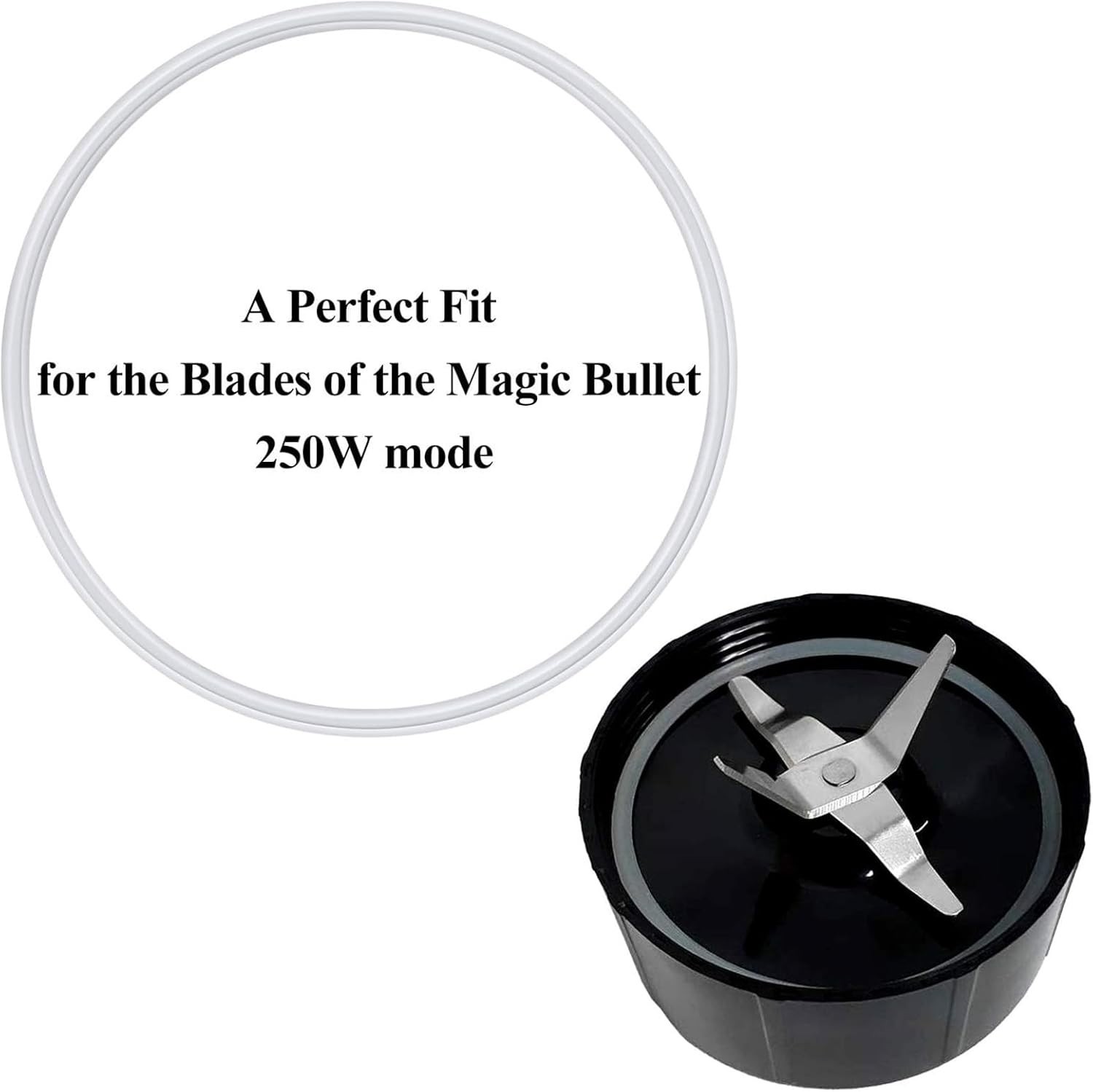 Magic 250W Blender Replacement Seal Pack - 6 Durable White Gaskets Included