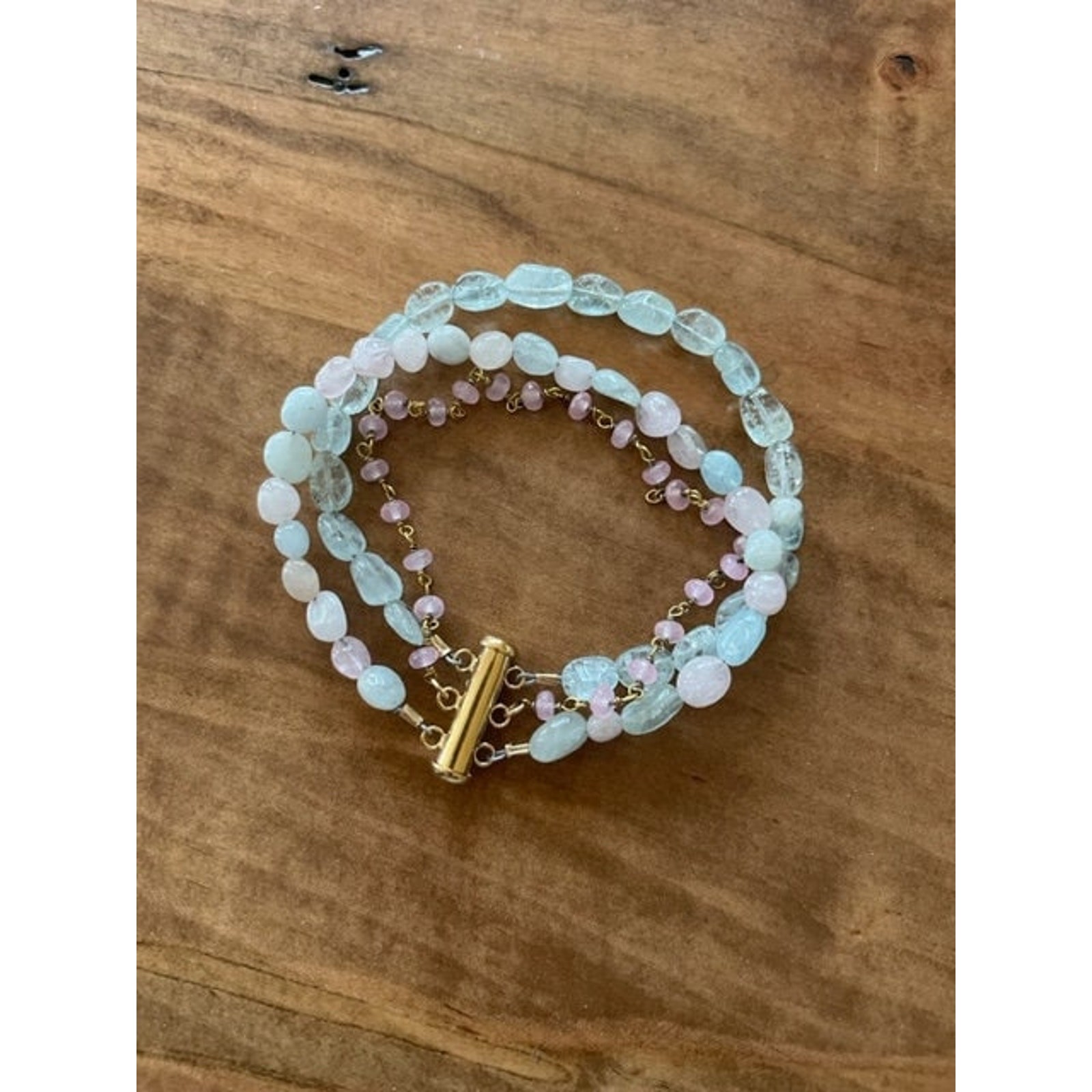 Three-strand Stone Power Bracelet - Open Your Heart Bracelet