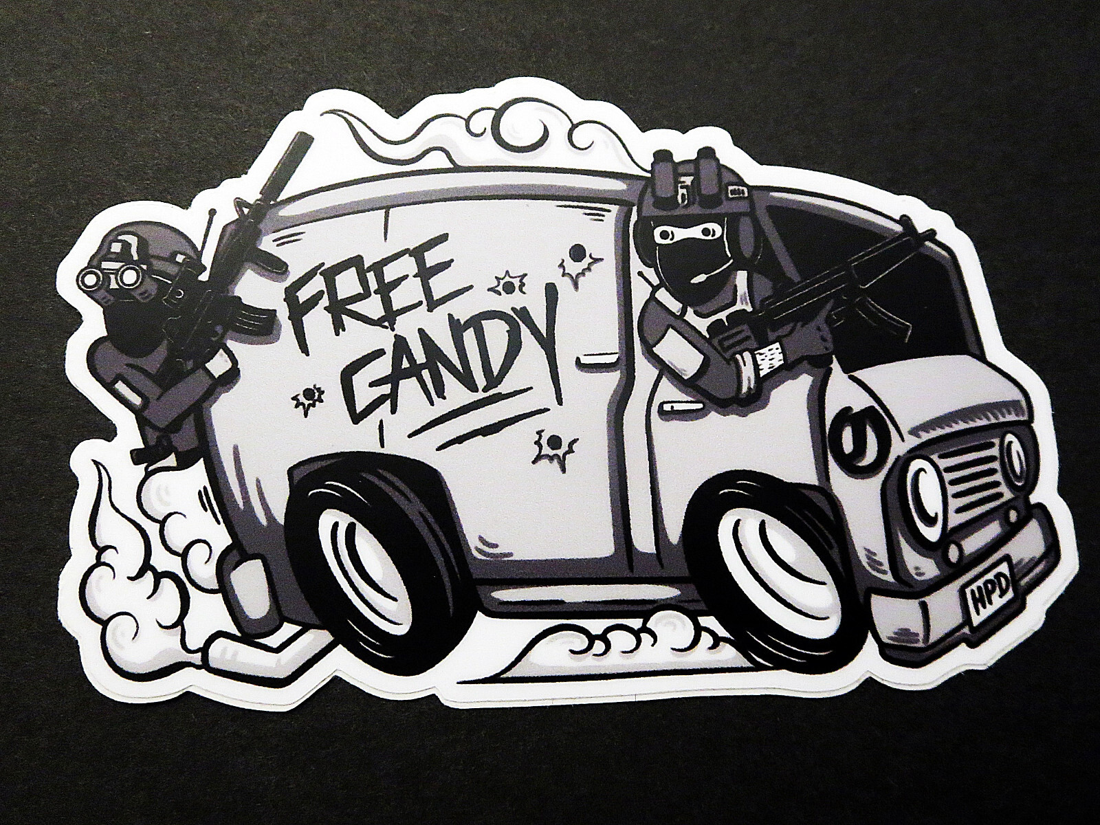 ONE7SIX x HOUSE PARTY DISTRO CREEPER VAN SLAP O7S x HPD STICKER ONE 7 SIX SOF