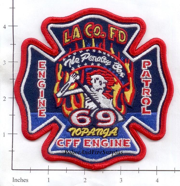 California - Los Angeles County Station 69 CA Fire Dept Patch - Topanga