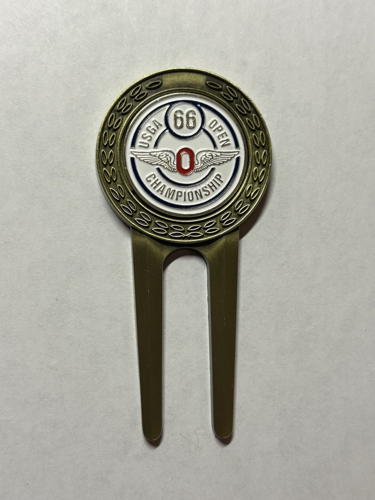 1966 U.S. Open Championship Divot Tool & 1" Coin Golf Marker - The Olympic Club