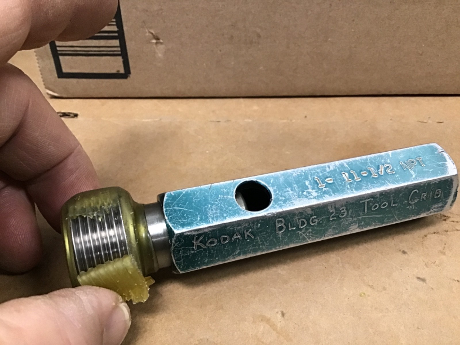 Besly pipe thread gage 1”-11-1/2 NPT