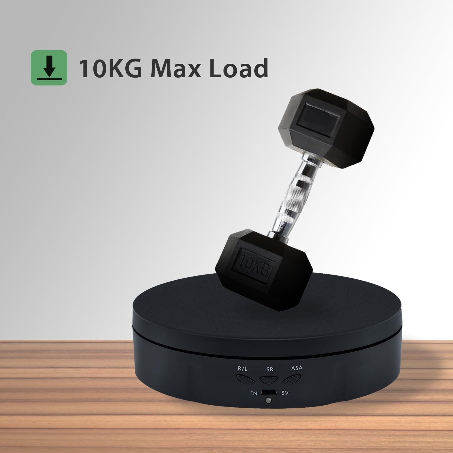 Motorized Rotating Display Stand,5.7Inch 360 Degree Electric Rotating Turntable