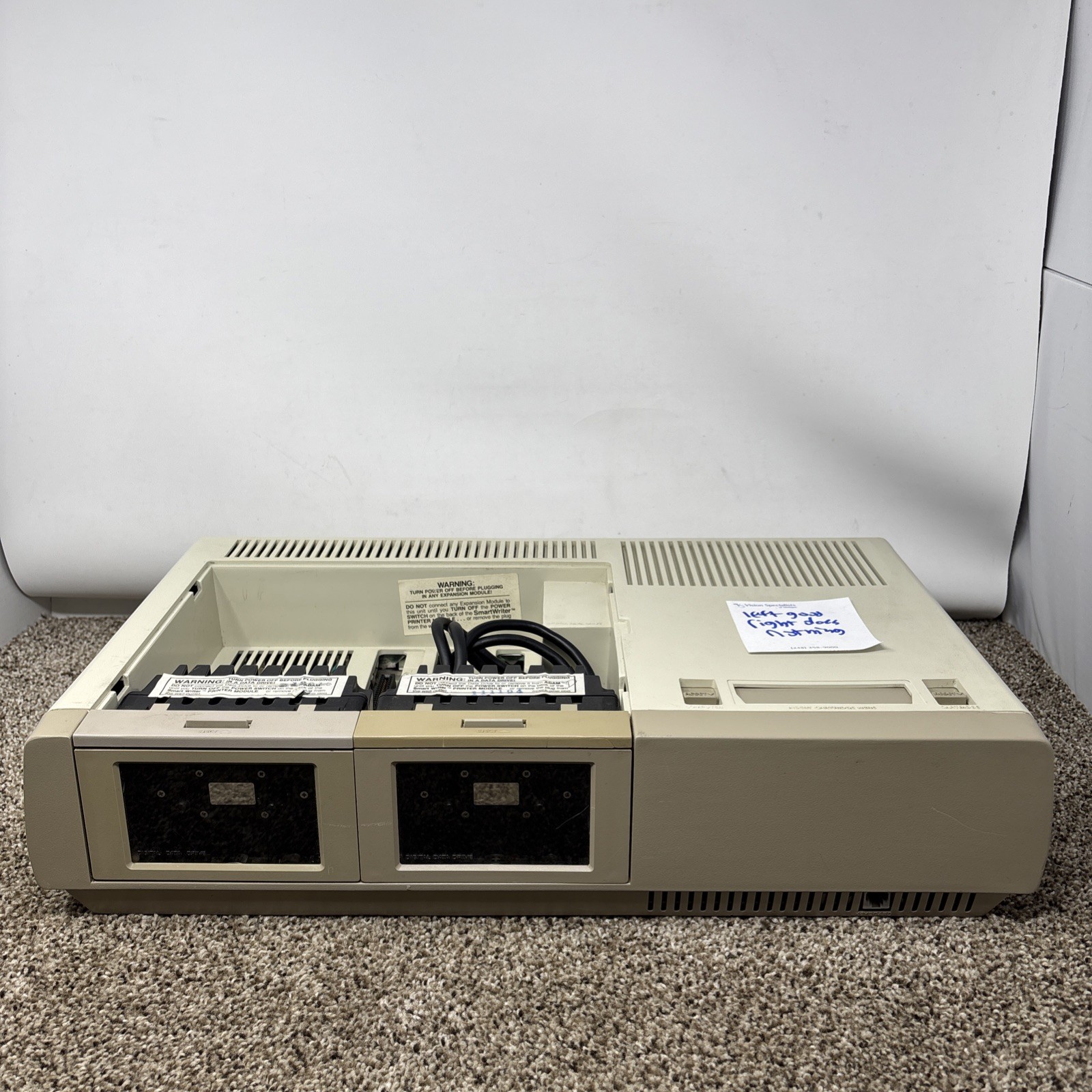 Coleco ADAM CPU ONLY Computer Cassette Drive ColecoVision System Working!