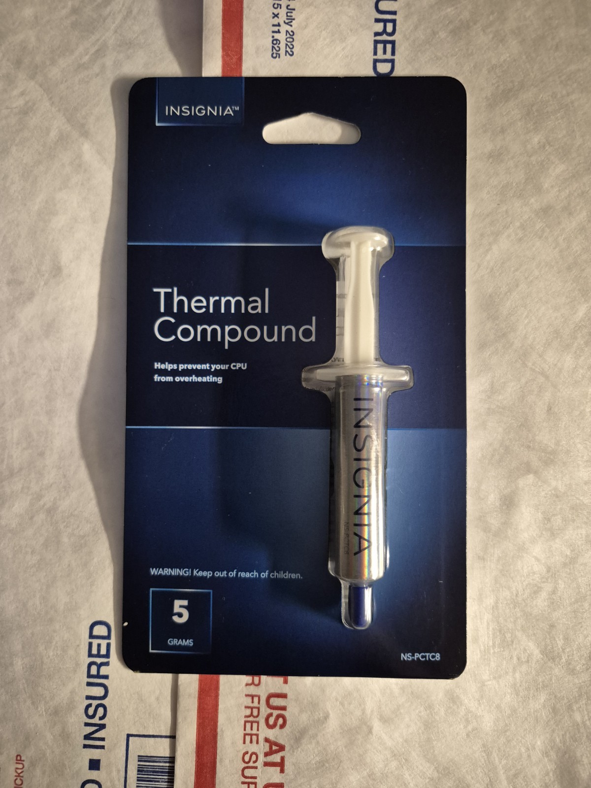 Insignia Thermal Compound CPU Heatsink Compound 5 Grams NS-pctc8