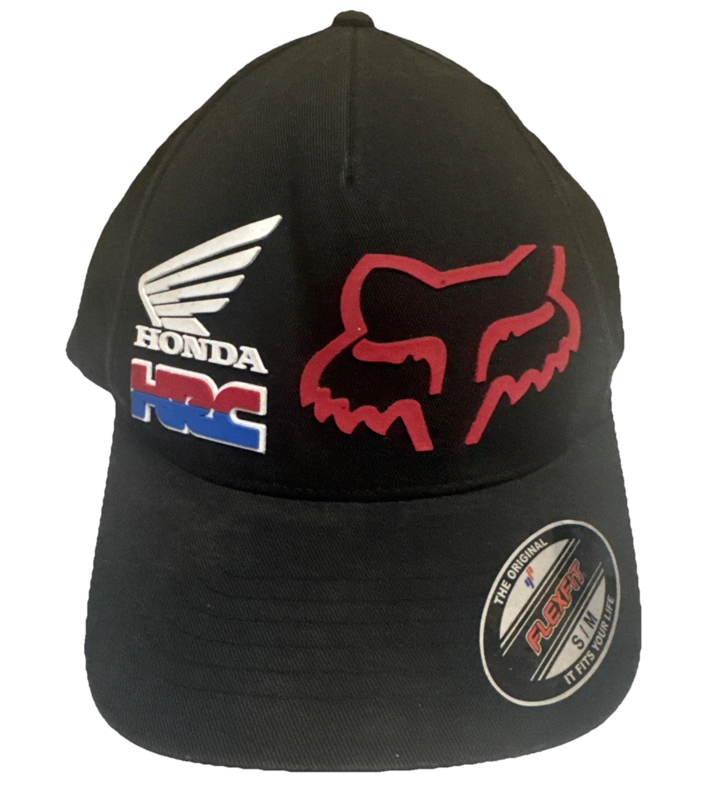 Fox Racing Fox X Honda Flexfit Hat Cap Curved Bill MX MTB ATV Size S/M