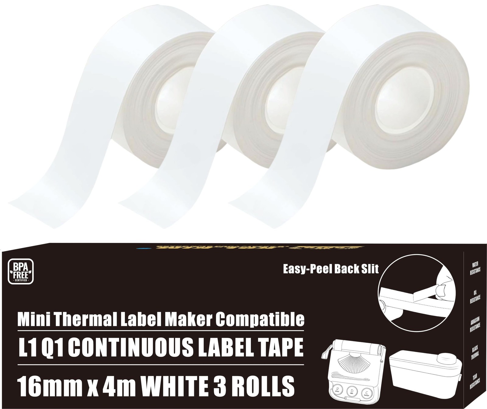 L1 Label Tape Refill for Makeid Label Tape Refill Make ID Label Tape Refill C...
