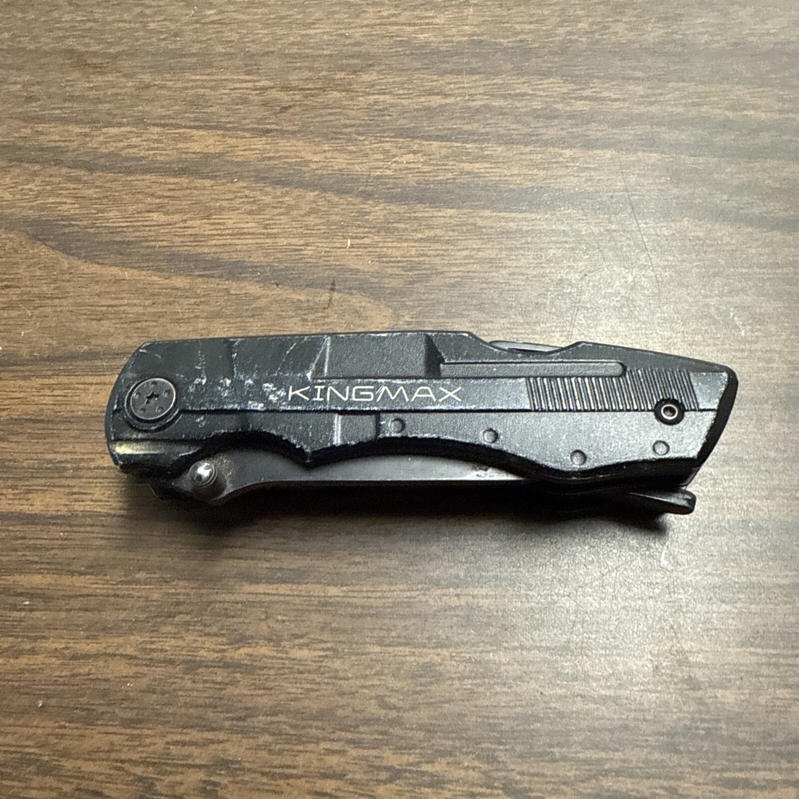 Kingmax Combination Folding Pocket Knife Multitool Black Pliers Bottle Opener