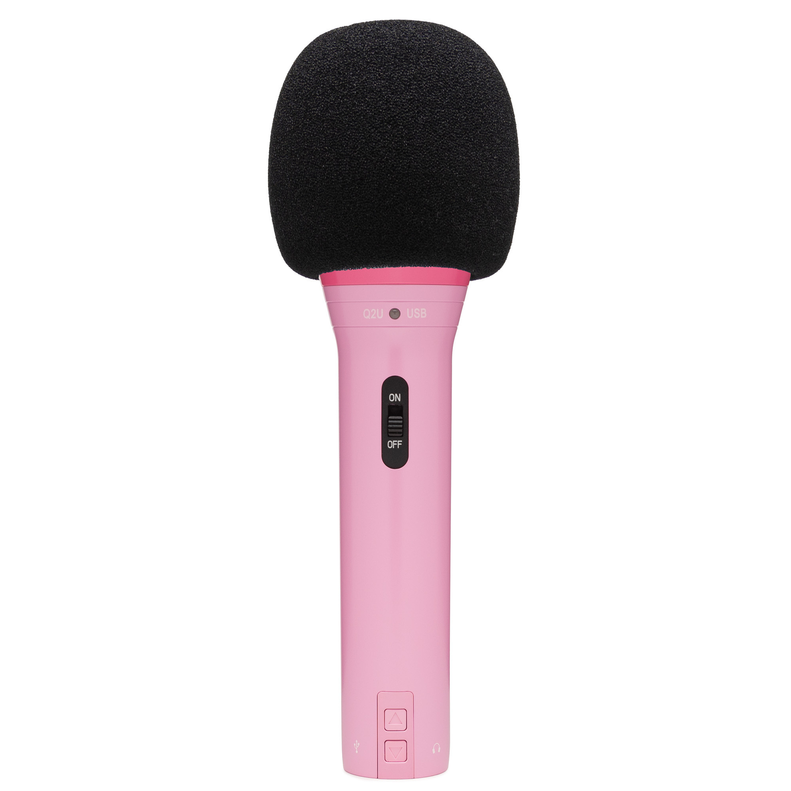 Samson Q2U USB and XLR Handheld Dynamic Pink Microphone with Cardioid Pattern