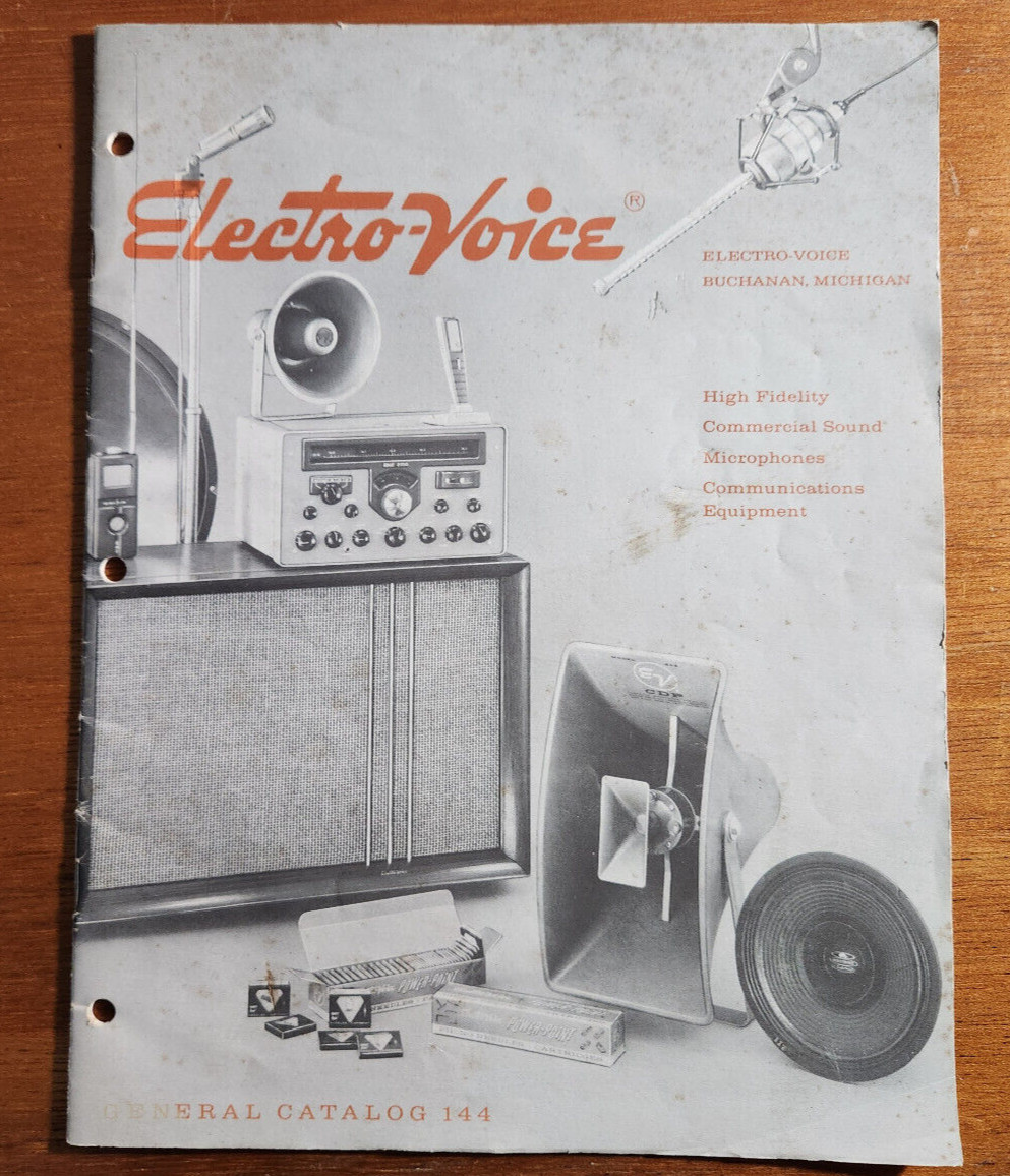 Original Vintage EV Electro-Voice Catalog 144 - complete and very good condition