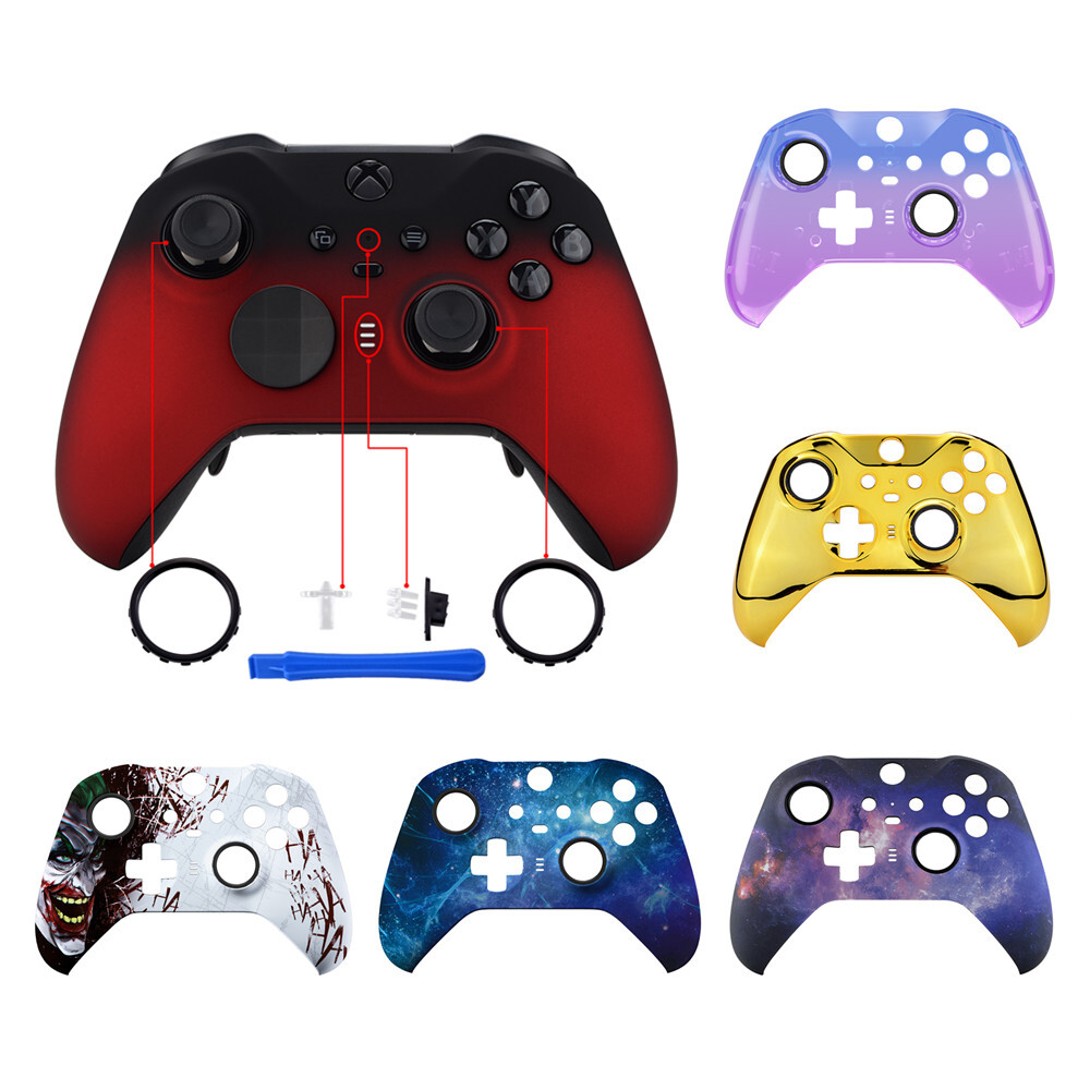 Faceplate Top Shell & Accent Rings Custom for Xbox One Elite Series 2 Controller