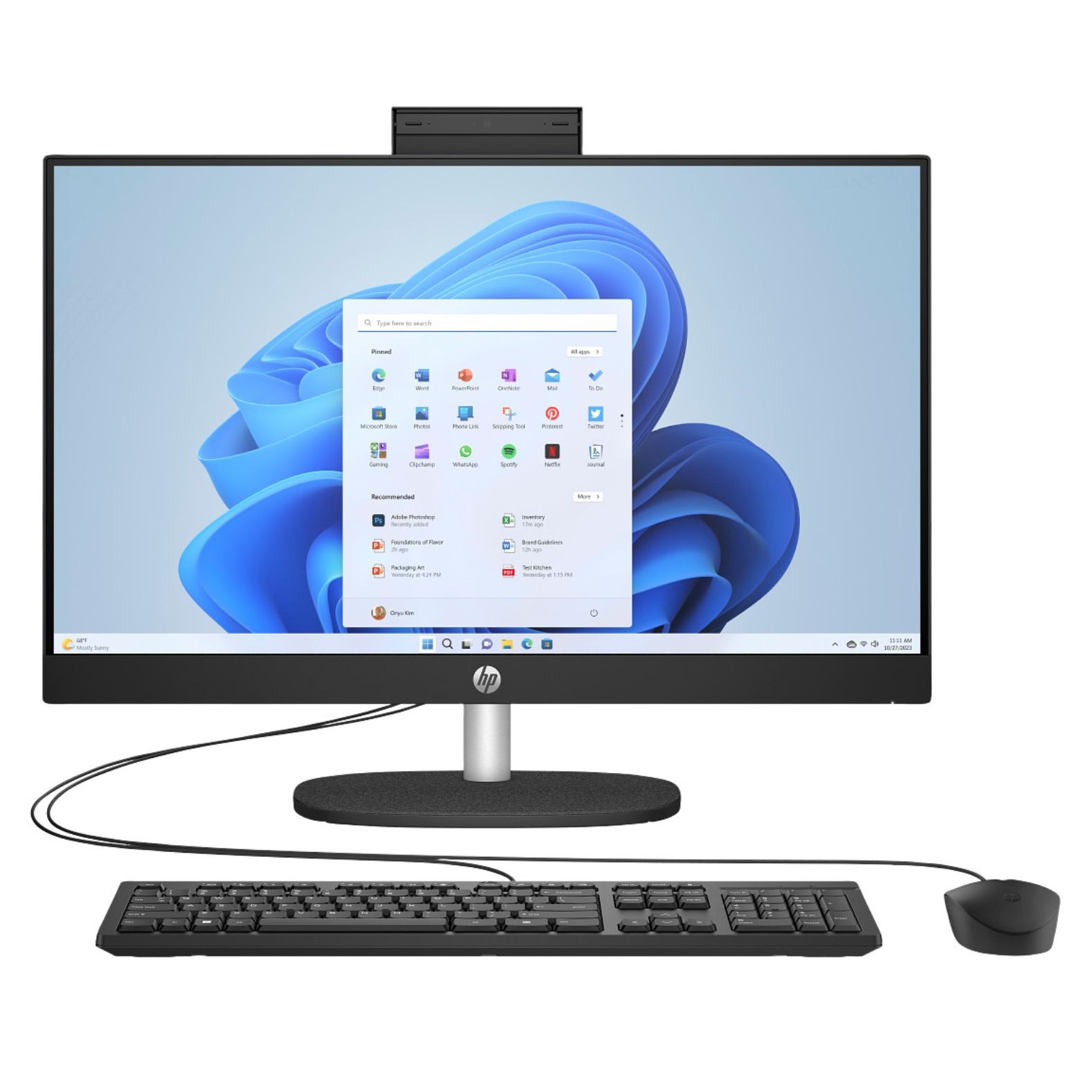 HP 24-CR1000I 23.8" FHD IPS Intel Ultra 5 125U 8GB 512GB SSD W11H AIO Desktop BK