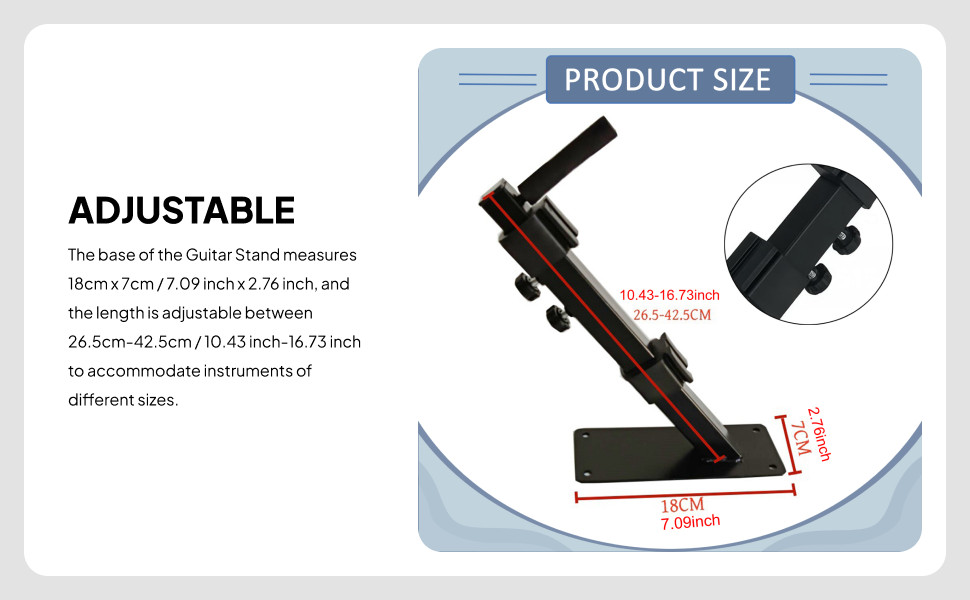 2 Pieces Electronic Keyboard Hook Holder Metal Wall Mount Adjustable Universal