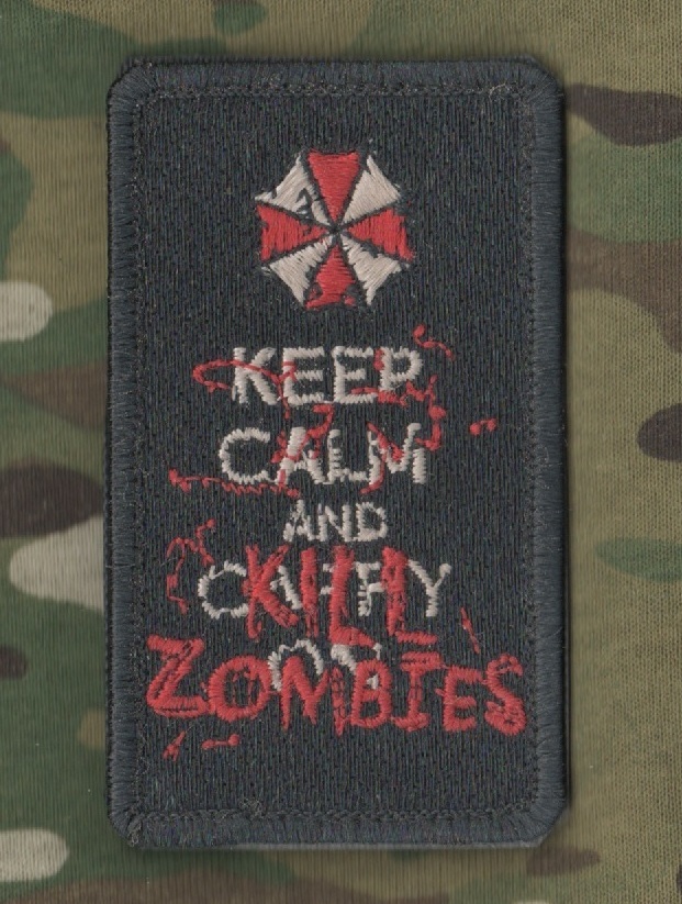 JSOC SEAL SPECIAL WARFARE OPERATOR ODA burdock PATCH: Keep Calm 'n Kill ZOMBIES