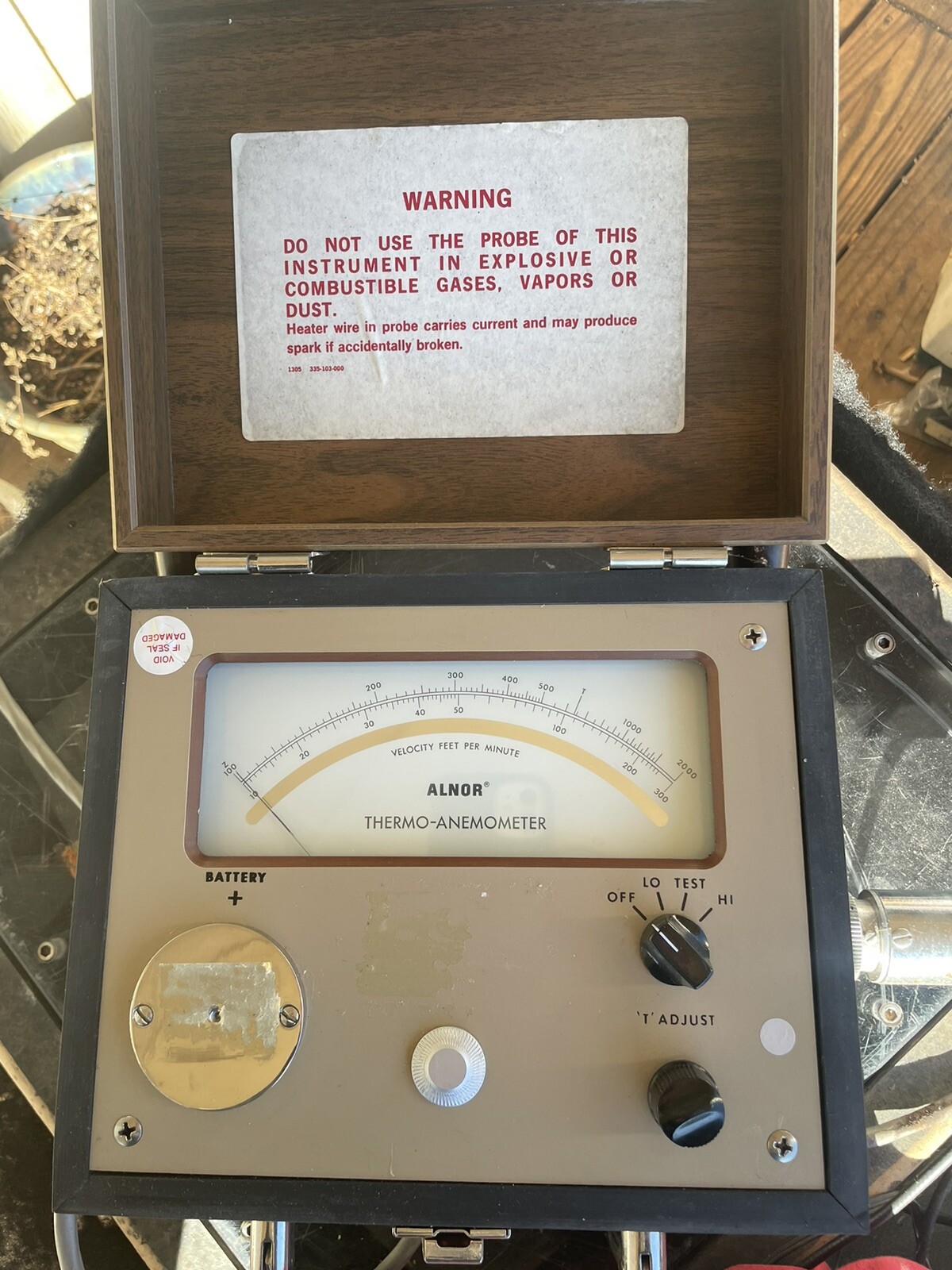 Alnor Thermo- Anemometer Velocity Meter