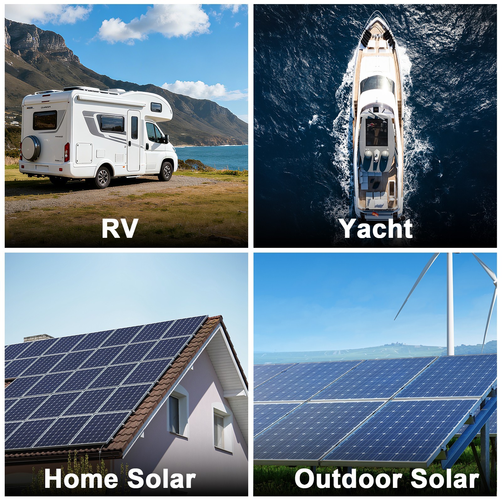 11Ft MHPOWOS Solar Panel Charge Cable Solar Connector to XT60 Adapter Connector