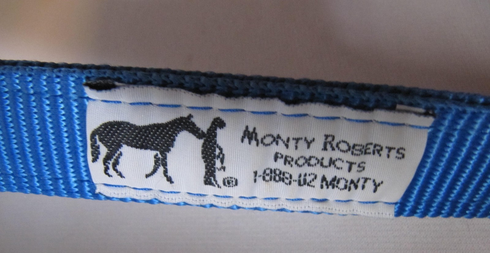 MONTY ROBERTS BLUE MEDIUM/LRG DUALLY TRAINING HALTER
